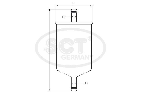 SCT GERMANY Polttoainesuodatin ST 755